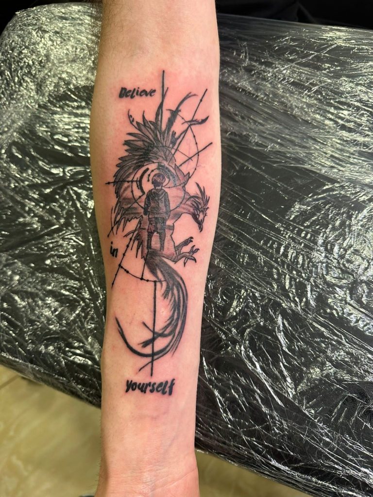 Tattoo Idee - Unterarm, Phönix