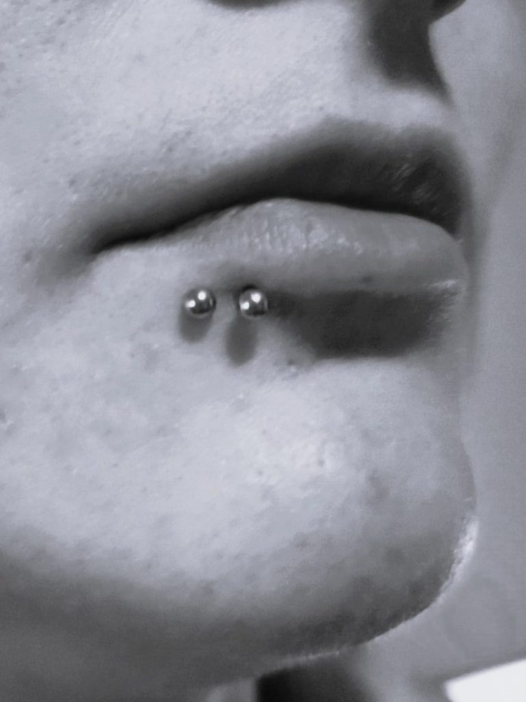 Piercing, Unterlippenpiercing, Spiderbites
