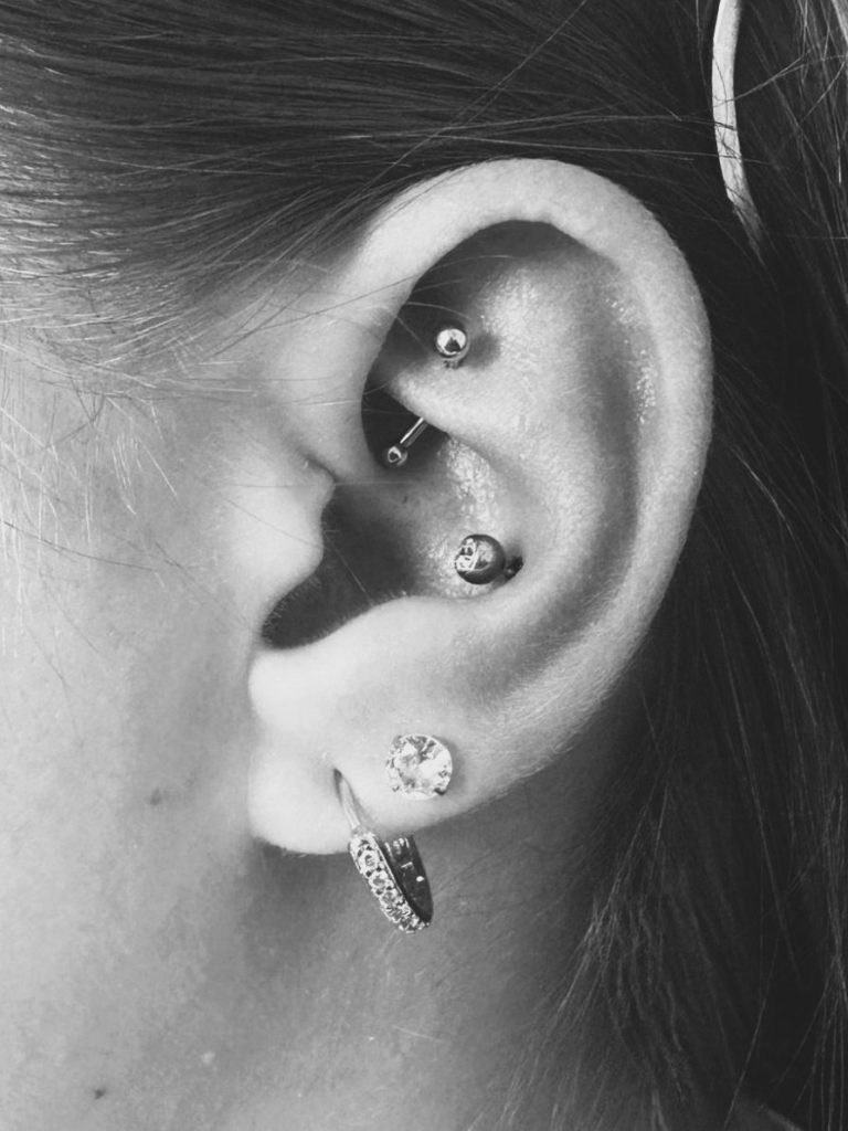 Rook - Conch - Ohrpiercing - gepierctes Ohr - Ohrschmuck - Piercing Idee