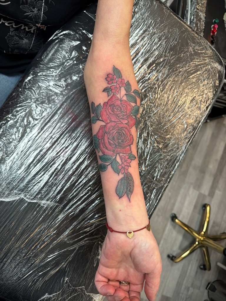 Unterarmtattoo - tattoo - rose