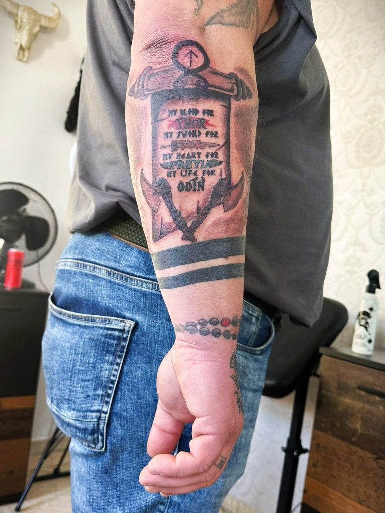 Tattoo-Idee: Text, Spruch, Unterarm