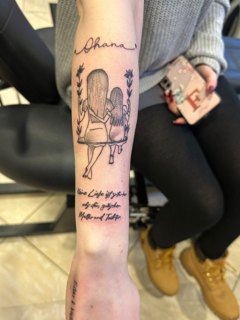 Tattoo Idee - Mutter, Vater, Tochter, Sohn, Kind